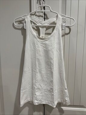 lululemon athletica White Cool Racerback Tank Top